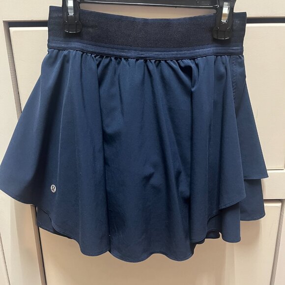 NWOT Lululemon Court Rival Skirt Navy - Picture 3 of 4